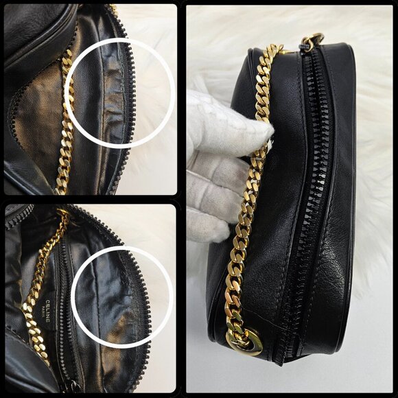 Céline Embroidered Triomphe Leather Crossbody Bag - Picture 17 of 17